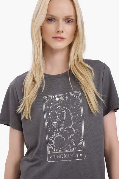 DeFacto New Season Regular Fit Crew Neck Printed Short Sleeve T-Shirt