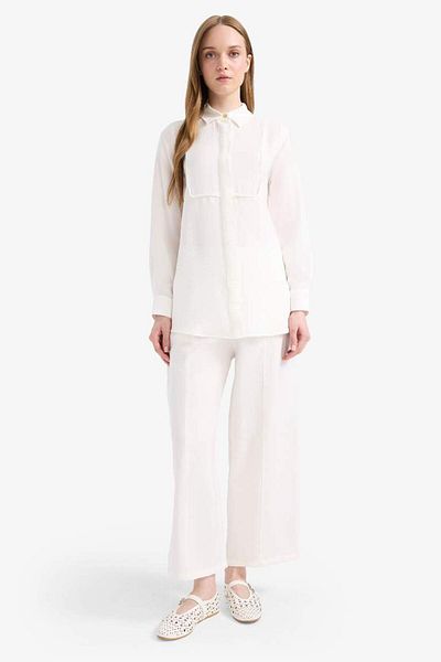DeFacto Μακρυμάνικο πουκάμισο Hijab Regular Fit D1345ax25sm