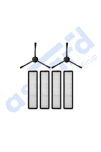 Asgard Grup Dreame D10S، D10S PRO، D9 MAX GEN2 متوافق مع فرشاة جانبية واحدة و4 مرشحات