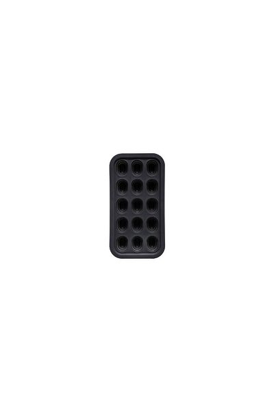 5 five simply smart Formă de gheață neagră SG, silicon, 28x14.5x3.7 cm