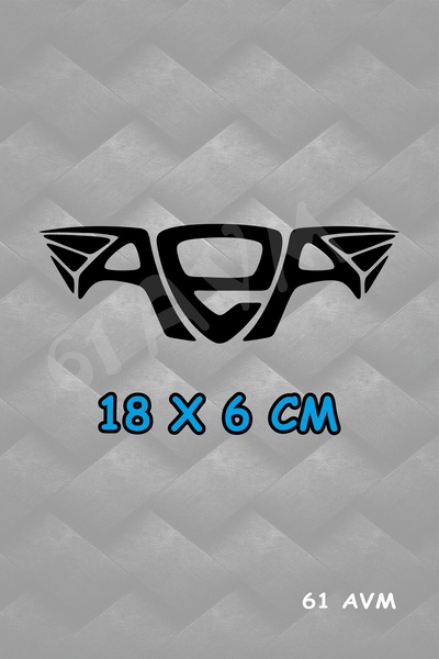 61 AVM Altın Elbiseli Adam - Sticker Folyo Kesim | Siyah | 18 x 6 cm