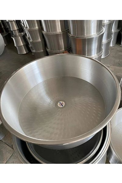 KAPLANBABA Stainless Chrome Basin 27 cm - Number 4 / Dough Basin / Puree Basin / Multi-Purpose Basin (27 cm Diameter)