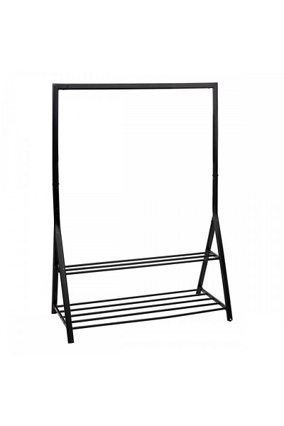 5 five simply smart Athena clothes rack, metal, black, 121 x 56.5 x H 167 cm