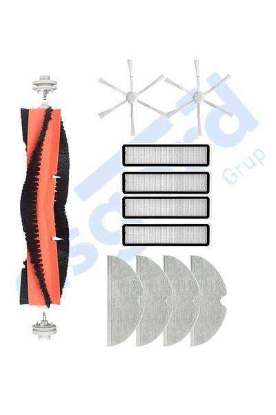 Asgard Grup Dreame D9,D9 Max,L10 Pro,D9 Pro Compatible 1 Main Brush 2 Side Brushes 4 Filters 4 Mops