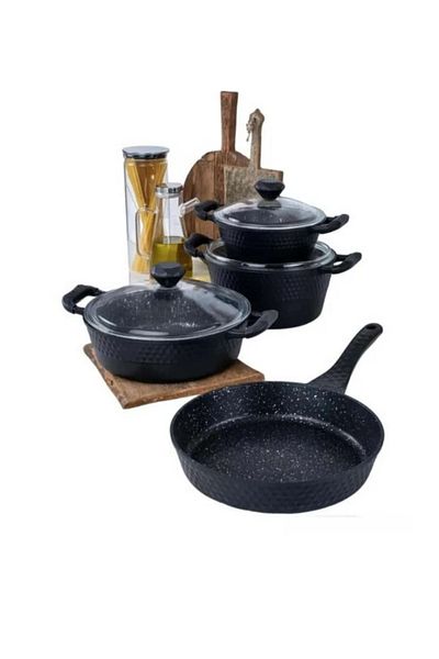 ÇEÇEN HOME Plus Casting Diamond Pot Set 7 Pieces