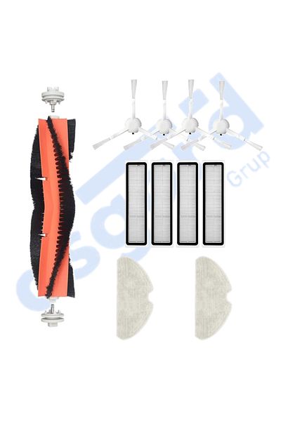 Asgard Grup Dreame D10S, D10S Pro, D9 Max Gen2 Compatible 1 Main Brush 4 Side Brushes 4 Filters 2 Mops