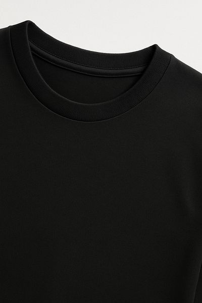 sielta Tricou negru din bumbac pentru femei oversize cu imprimeu picant cu ardei iute