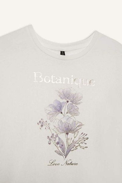 DeFacto New Season Crew Neck Floral Short Sleeve T-Shirt