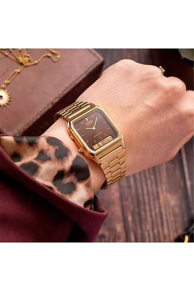 Casio Women's watch, Casio, Vintage Edgy AQ-230GA-5AMQYES