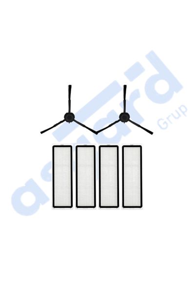 Asgard Grup Dreame F9 Pro Compatible 2 Side Brushes 4 Filters