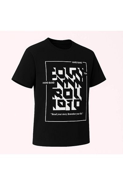 trender Hard Bano Printed Black Men's T-Shirt Tr-11