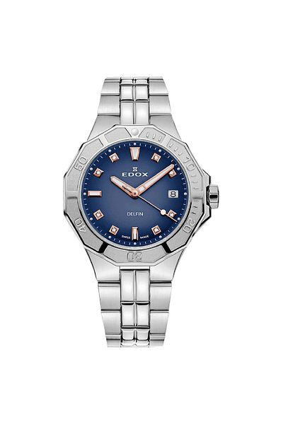 Edox Ceas de damă Edox 53020-3M-BUDDR, Cuarț, 38mm, 20ATM