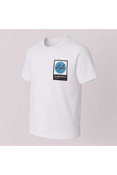 trender Style Imagination Print White Men's T-Shirt