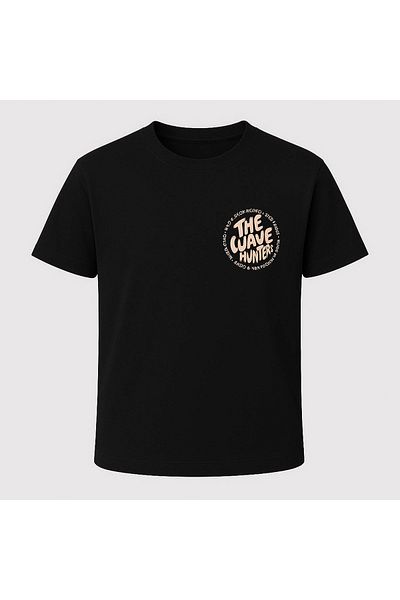 trender Wave Printed Black Men's T-Shirt Tr-01