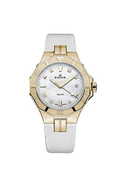 Edox Ceas de damă Edox 53020-37JC-NADD, Cuarț, 38mm, 20ATM