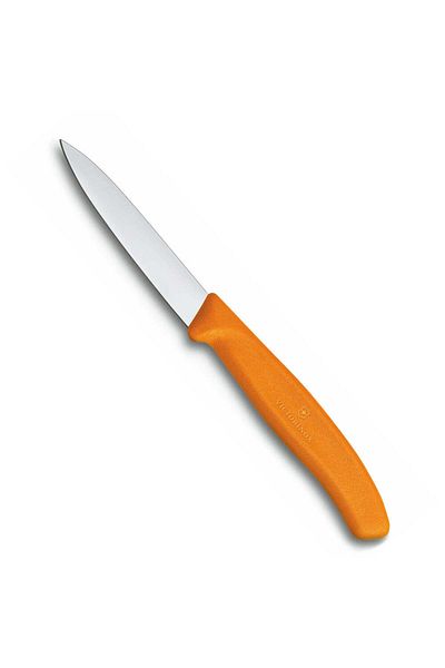 Victorinox Victorinox 6.7606.L119 Swiss Classic Paring 3¼" Straight Spear Point Blade 5/8" Width Orange Handle