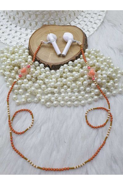 HAPPY HANDMADE AirPods Chain/In-Ear Headphone Chain/Airpods Strap/Gift
