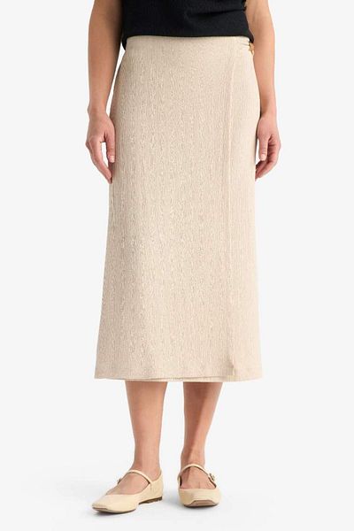 DeFacto New Season Regular Fit Basic Plain Midi Skirt