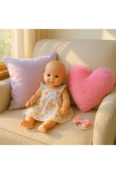 No Name Atelier Plush Soft Heart Pillow
