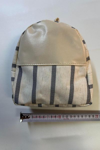 Hobigram Cream Line Detailed Girl's Backpack Children's Accessory Backpack Children's Bag