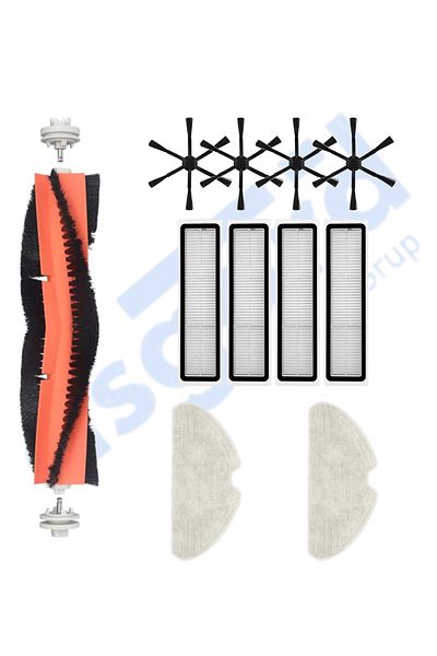 Asgard Grup Dreame D10S, D10S Pro, D9 Max Gen2 Compatible 1 Main Brush 4 Side Brushes 4 Filters 2 Mops