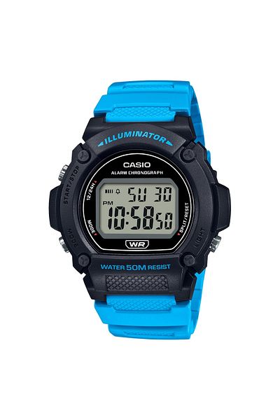 Casio Men's Watch, Casio, Collection W-21 W-219H-2A2VCF