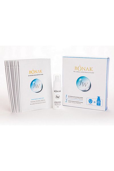 BONAK Set coreean de 10 măști textile și 1 ser BONAK JW Hydra Hyaluronic - 8 acid hialuronic, aminoacizi