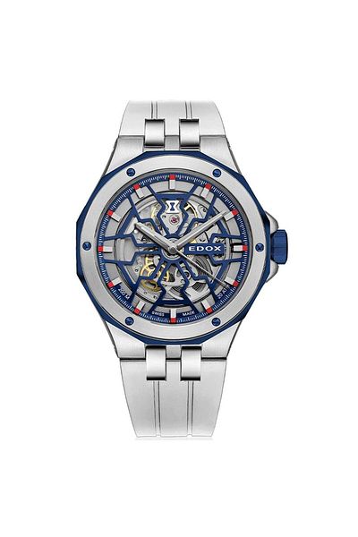 Edox Ανδρικό ρολόι Edox 85303-357BUCAB-BUIRB, Automatic, 43mm, 20ATM