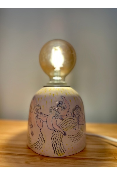 ema Hayalperestler İçin El Yapımı Seramik Abajur