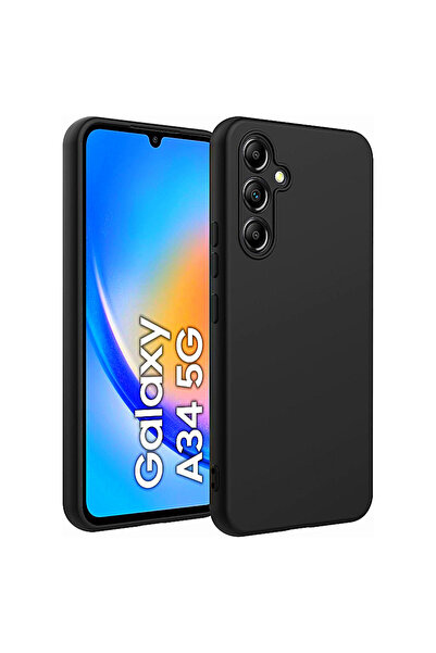 SprintMag Husa de Protectie pentru Samsung Galaxy A34 5G, Matte Silicone Prot...