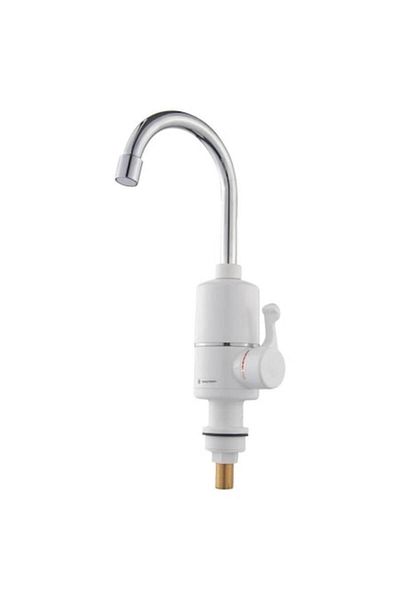 Well Robinet electric cu încălzire instantanee pentru apă de stropire + extensie flexibilă pentru aerator, oțel inoxidabil, WENK