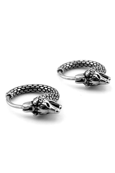 Solfera Wolf Fluff Gothic Design Stainless Steel Unisex Women Men Earrings Er195