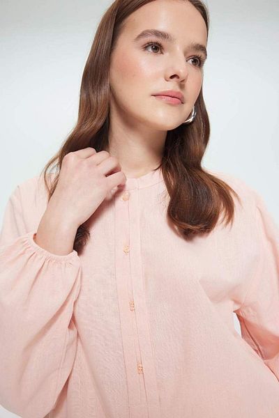 DeFacto Regular Fit Flared Cotton Long Sleeve Shirt Tunic E1759Ax25Sm