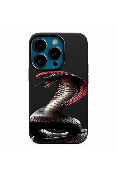 DEMİNA حافظة إطلاق مطبوعة بتصميم ثعبان متوافقة مع هاتف iPhone 13 Pro