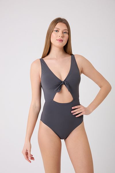 enmodaiçgiyim Smoked Ribbon Detailed Thick Strap Women's Swimsuit