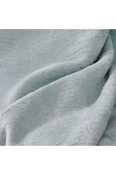 ASPARTAM Double Sided Cotton Tv Blanket - Mint / White - 130X170 cm