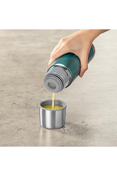 reer Sticla termos din otel inoxidabil vidat ColourCup, 450 ml, albastru, 90523