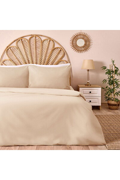 MATMEL طقم غطاء لحاف مزدوج ناعم - بيج