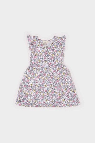 DeFacto New Season Baby Girl Floral Print Short Sleeve Dress