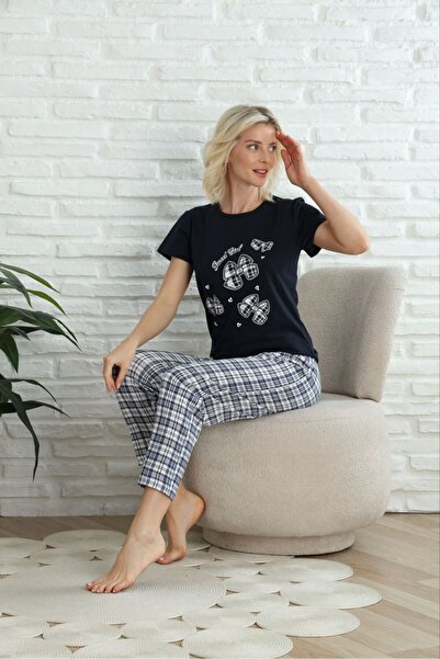 HUBEN Жіночий бавовняний піжамний комплект