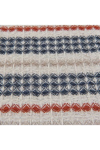 MATMEL Radiant Double Pique - Ecru / Navy Blue - 200X230 cm