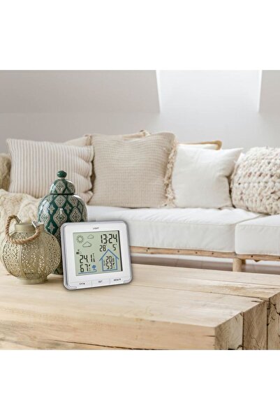 TFA LIFE 35.1153.02 wireless weather station, with external wireless transmitter included, white