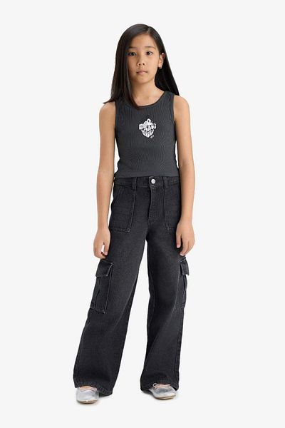 DeFacto New Season Girls Disney Mickey & Minnie Crew Neck Undershirt