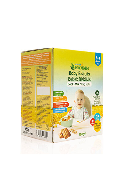 Hammm Keçi Sütlü Bebek Bisküvisi 400 gr