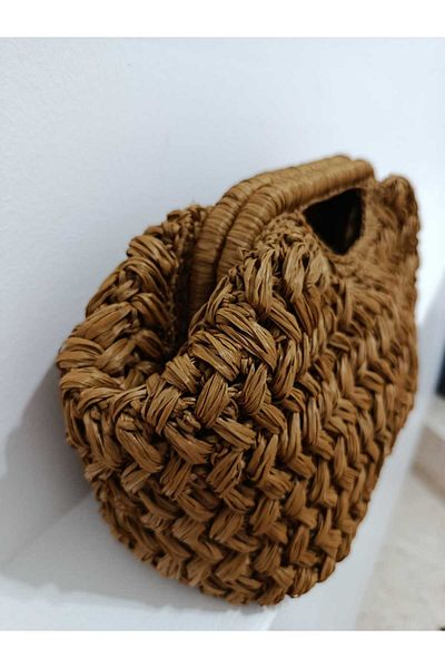 hobilanka Hand Knitted Straw Bag Hand Bag Bohemian Chic