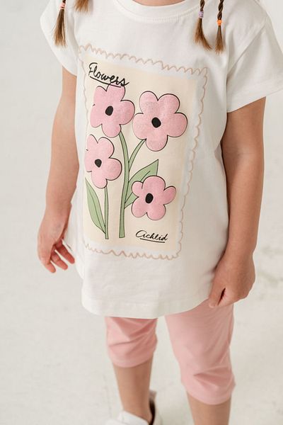 Marka Sensin Kids Cichlid Girl's Special Style Daisy Printed Tights Set of 2