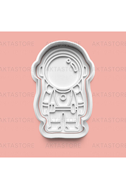 AKTASTORE قالب بسكويت على شكل رائد فضاء وقالب عجينة السكر