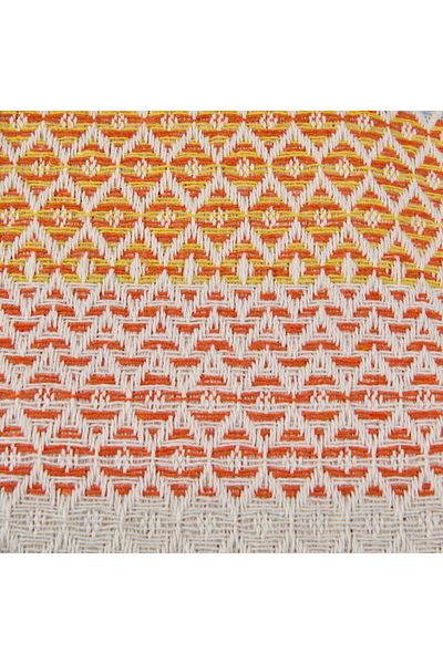 MATMEL Vita Double Pique - Ecru / Orange - 200X230 cm