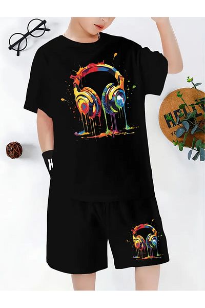 Cevval Children's T-Shirt and Pocket Shorts Set