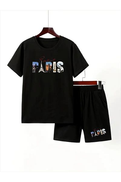 Cevval Set tricou și pantaloni scurți pentru copii